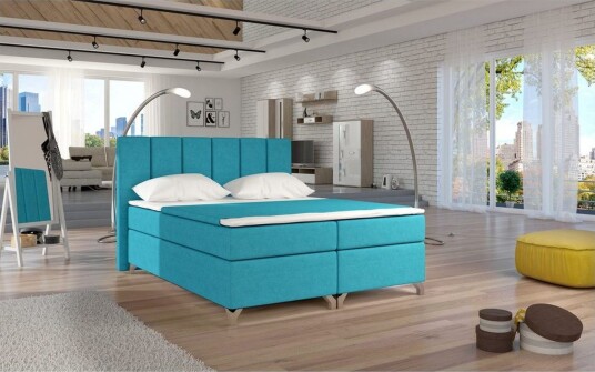 Box Spring Eltap Basilio Orinoco 85 Blå 140x200 cm
