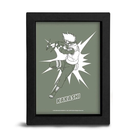 Naruto Innrammet Bilde 15x20 Kakashi Naruto Innrammet Bilde 15x20 Kakashi