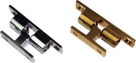 Dørholder fjærbelastet   krom   44 mm