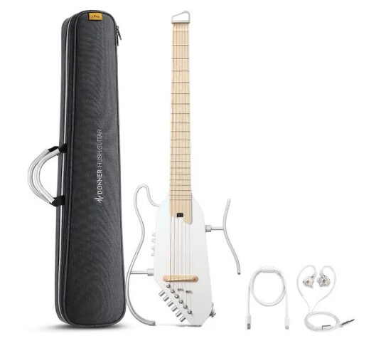 Donner HUSH-I PRO silent gitar white