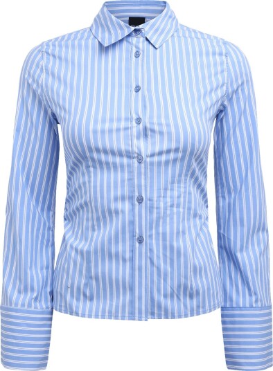 Gina Tricot Shaped Shirt BLUE STRIPE M