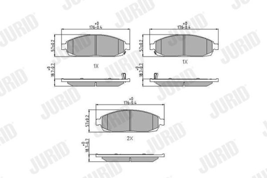 Bremseklosser JURID 573340J Bremseklosser JURID 573340J