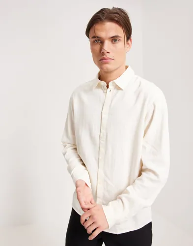 Solid SDEnea Allan Linen shirt Linskjorter Hvit