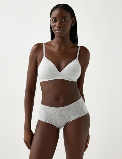 Lindex Soft Bra Grey 65 A