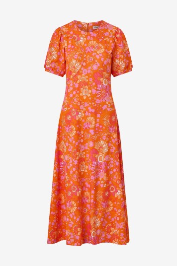 Jumperfabriken Maxikjole Philomena Orange Jumperfabriken Maxikjole Philomena Orange