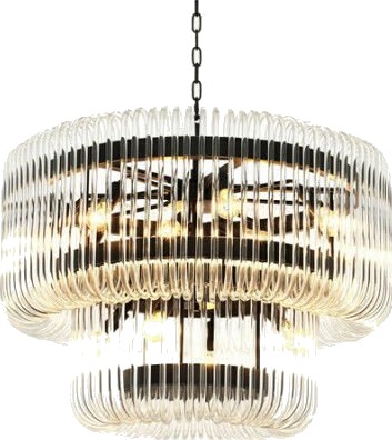 Sutton House lysekrone bronse