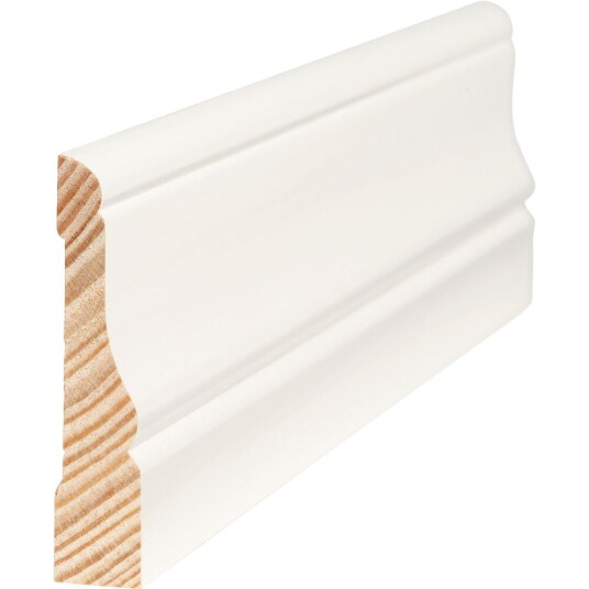 Combiwood Karmlist CW471 Malt Furu 15x70x4400 mm Klassisk Hvit