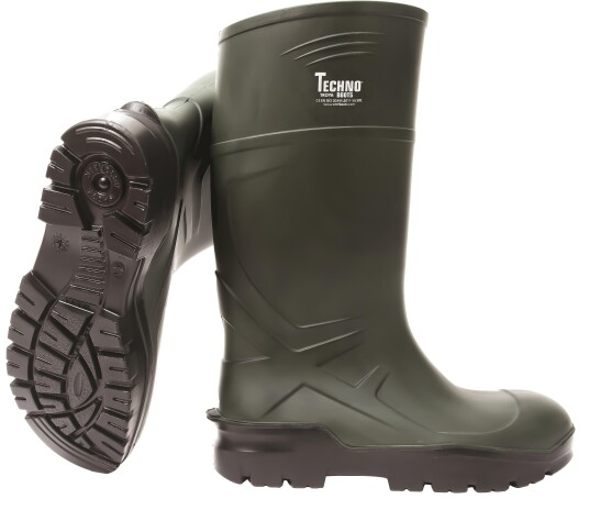 Techno Boots 04 Gummistøvel grønn PU 47 Sko Techno Boots 04 Gummistøvel grønn PU 47 Sko