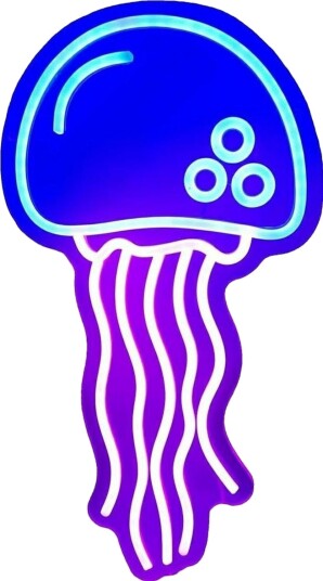 Beline Neon Vegglampe   Manet