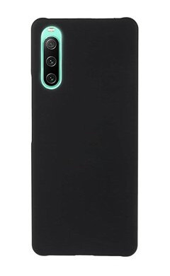Sony Xperia 10 IV Gummiert Plast Deksel Svart