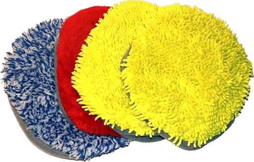 Ava microfiberpads miks for microfiberbørste 4stk Ava microfiberpads miks for microfiberbørste 4stk