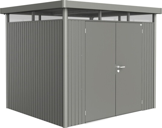 BIOHORT UTEBOD HIGHLINE H3 2 DØRER KVARTSGRÅ MET.