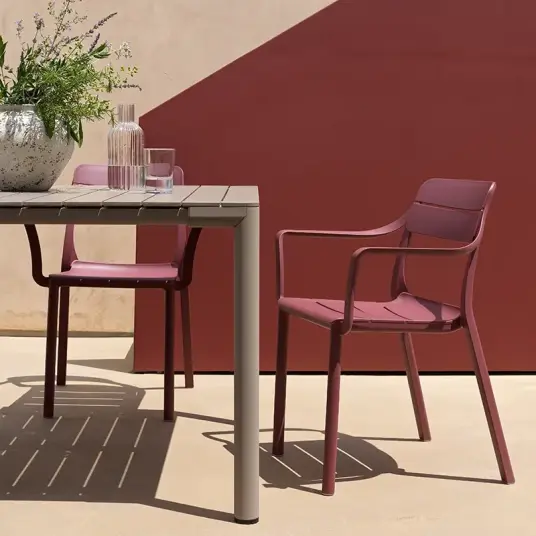 Nardi Cassia stol med armlener Borgogna Nardi Cassia stol med armlener Borgogna