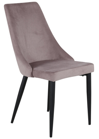 Venture Design Leone spise stol Rosa Fløyel/svart Rosa