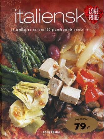 Italiensk Innbundet Pent brukt bok