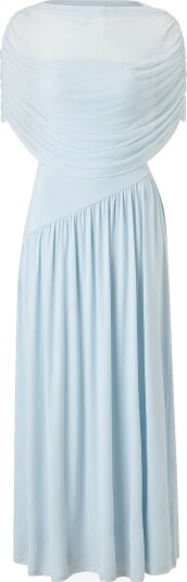 Gina Tricot Maxikjole Draped Cape Blå