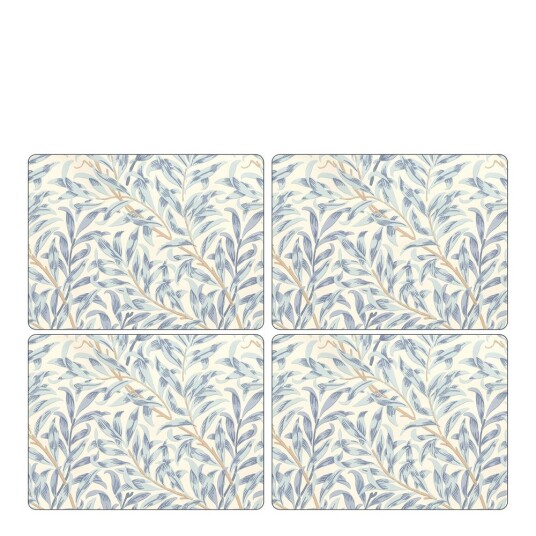 Morris & Co  Willow bough bordbrikke 30x40 cm 4 stk blå