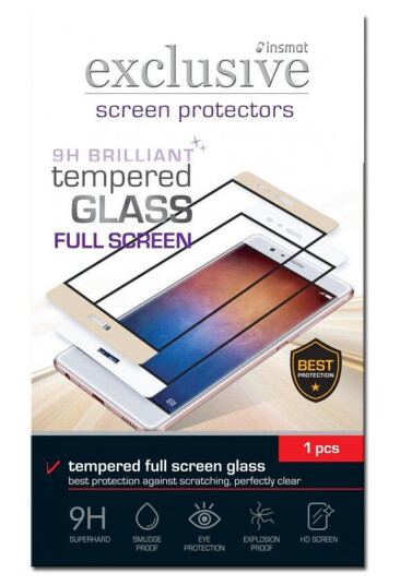 INSMAT Brilliant Glass - Skjermbeskyttelse - svart - for Samsung Galaxy J5 (2017)