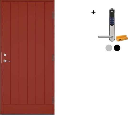 Ytterdør Swedoor Clever-Line+ Koster med Yale Doorman Classic Home