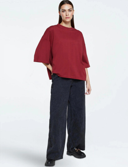 Minimum Mira T Shirt G029   Burgundy   XS