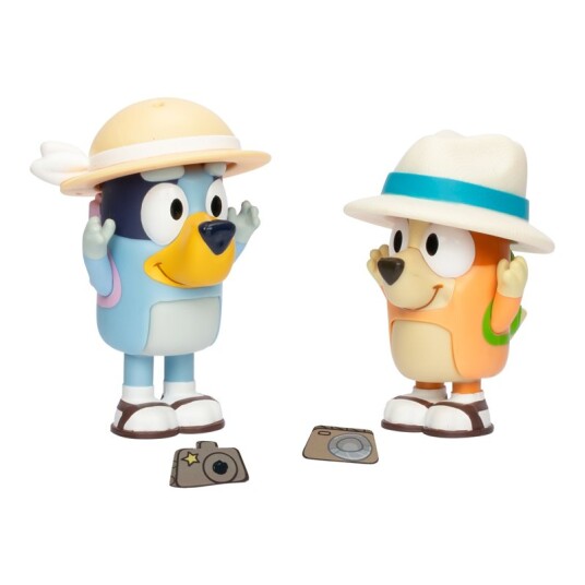 Bluey 2 Pakning Figursett Bluey og Bingo"s Ferie Bluey 2 Pakning Figursett Bluey og Bingo"s Ferie
