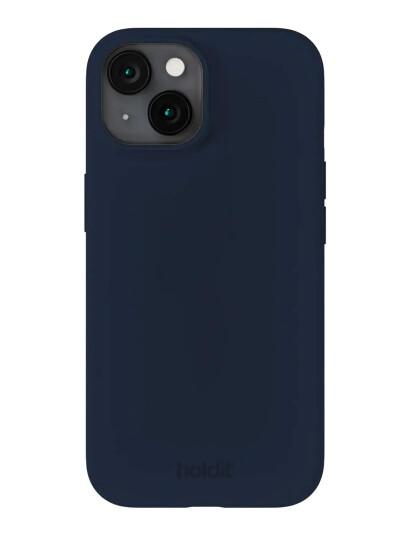 Holdit Silicone Case iPhone 15 Navy