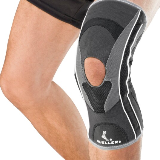 Mueller Hg80 Premium Knestøtte m/Skinne Svart 2XL