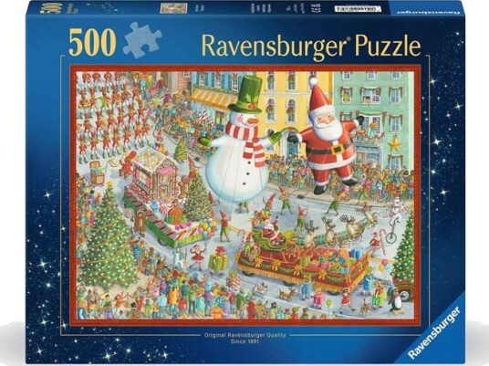 Ravensburger Puslespill 500 Brikker - Her kommer julen! Ravensburger Puslespill 500 Brikker - Her kommer julen!