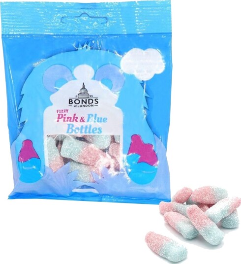 Fizzy Pink & Blue Bottles - 50 g Bonds of London (UK)