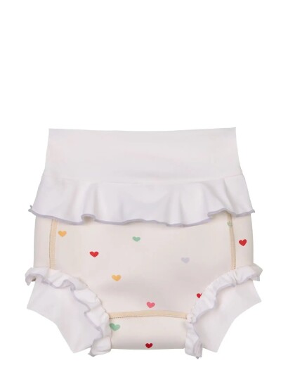 Vanilla Copenhagen Blebadebukser Neopren   Hearts   Cream   6 12M
