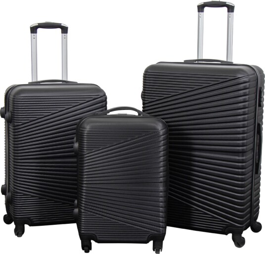 Koffert - Hardcase reisekoffert - Nordic svart - Lettvektskoffert