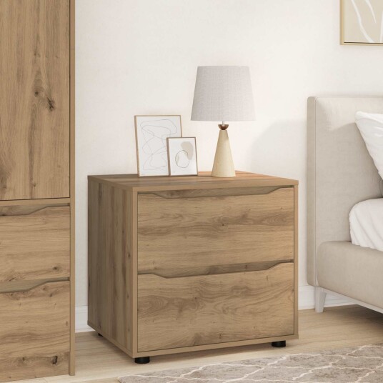 vidaXL Oppbevaringsskap 60 x 48 x 57 cm Konstruert tre Artisan Eik
