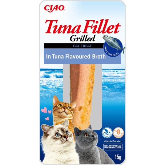 Kattinorge Ciao Churu Grillet Tunfisk i Tunfisksaus 70g - Kornfri Kattemat Kattinorge Ciao Churu Grillet Tunfisk i Tunfisksaus 70g - Kornfri Kattemat