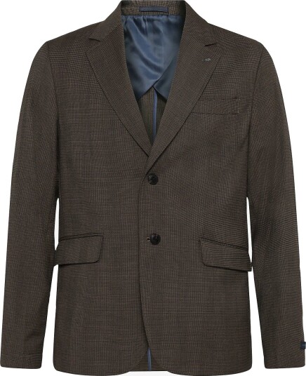 Scotch & Soda Tate Unconstructed Yarn Dyed Regular Fit Blazer   DIJON CHECK   XL