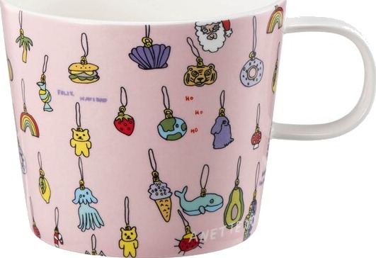 Modern House Anette Moi krus 27 cl Juledekor rosa