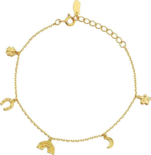 Maanesten Lucky Charm Bracelet Gold ONE SIZE Maanesten Lucky Charm Bracelet Gold ONE SIZE