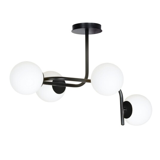 Emibig Kalf 4 taklampe - Svart/Opal