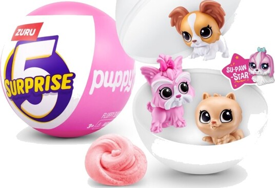 5 Surprise S1 Puppies Samlefigur med Valp & Slim