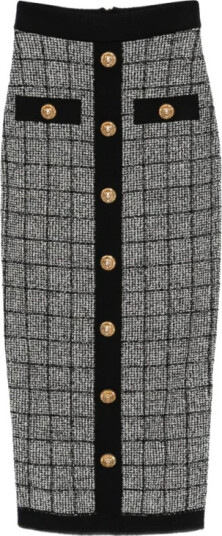 Balmain Dame Skjørt Svart S, Balmain Dame Skjørt Svart S,