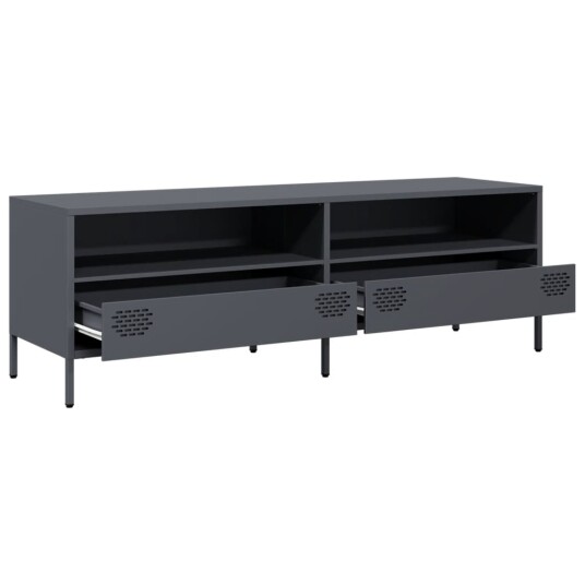 TV-benk antrasitt 135x39x43,5 cm kaldvalset stål 8721102930935 TV-benk antrasitt 135x39x43,5 cm kaldvalset stål 8721102930935