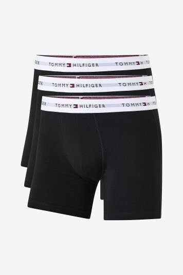 Tommy Hilfiger Boksershorts Signature Cotton Essentials Boxer Brief 3 pakning Svart Tommy Hilfiger Boksershorts Signature Cotton Essentials Boxer Brief 3 pakning Svart