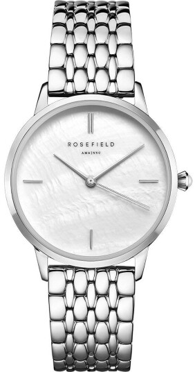 Rosefield Dameklokke RMSSS R02 The Pearl Edit Hvit/Stål Ø36 mm