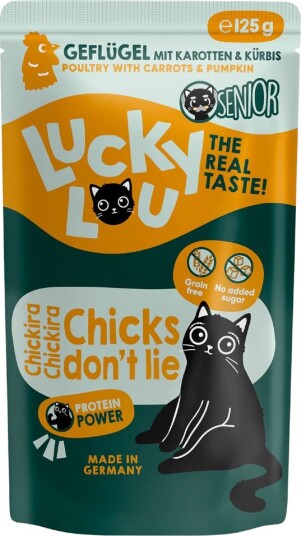 Lucky Lou Våtfôr Senior Fjørfe 48 X 125 G