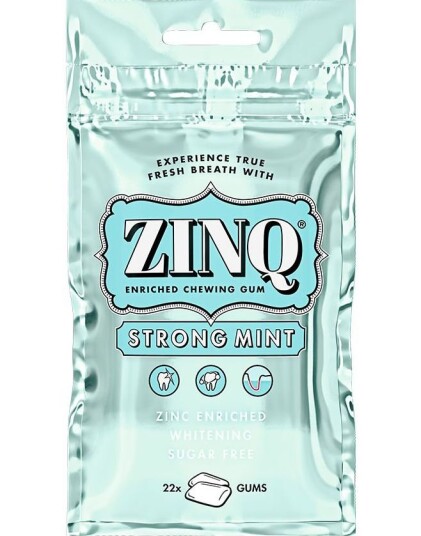 Zinq Tyggegummi med Strong Mintsmak 31,5 gram Zinq Tyggegummi med Strong Mintsmak 31,5 gram