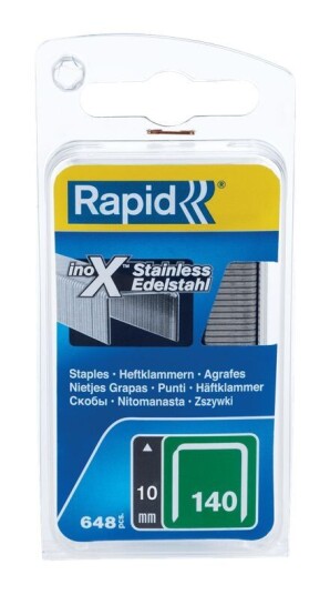 Rapid Häftklammer 140/10mm, Rostfri, 650-Pack Rapid Häftklammer 140/10mm, Rostfri, 650-Pack