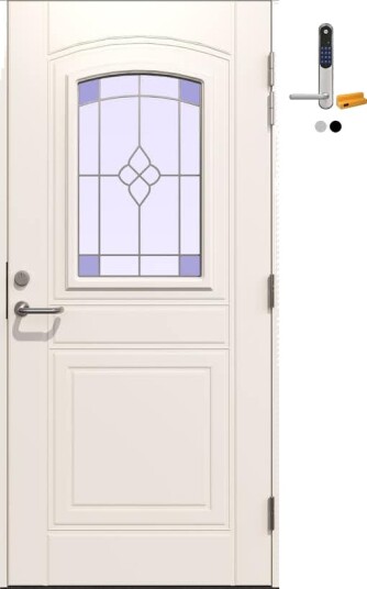 Ytterdør Gilje Martha med Yale Doorman Classic Home