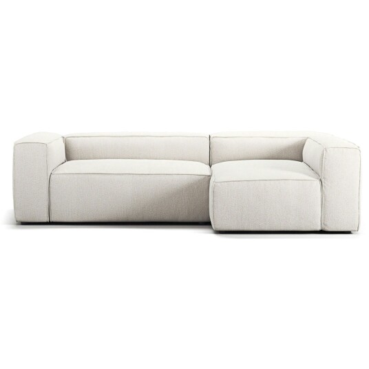 Decotique Grand 3 Seter Sofa Divan Høyre Steam White