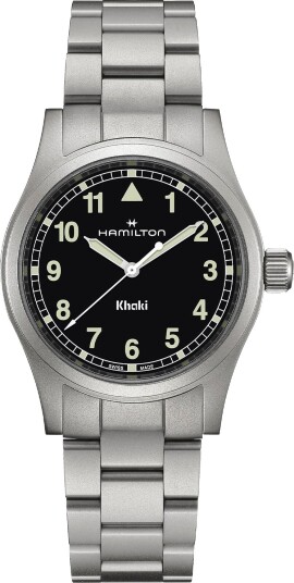 Hamilton Herreklokke H69401130 Khaki Field Sort/Stål Ø38 mm Hamilton Herreklokke H69401130 Khaki Field Sort/Stål Ø38 mm