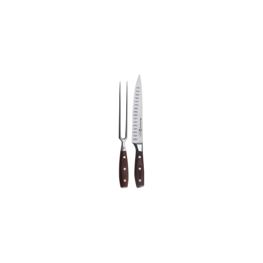 Messermeister Avanta Carving Set Messermeister Stekegaffel & Slicer med fordypninger