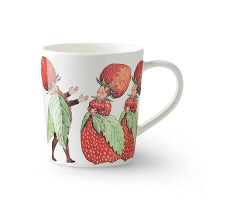 Design House Stockholm Elsa Beskow Krus med håndtak Familjen Jordgubb 40 cl